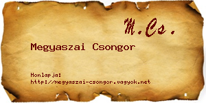 Megyaszai Csongor névjegykártya