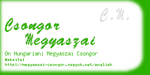 csongor megyaszai business card